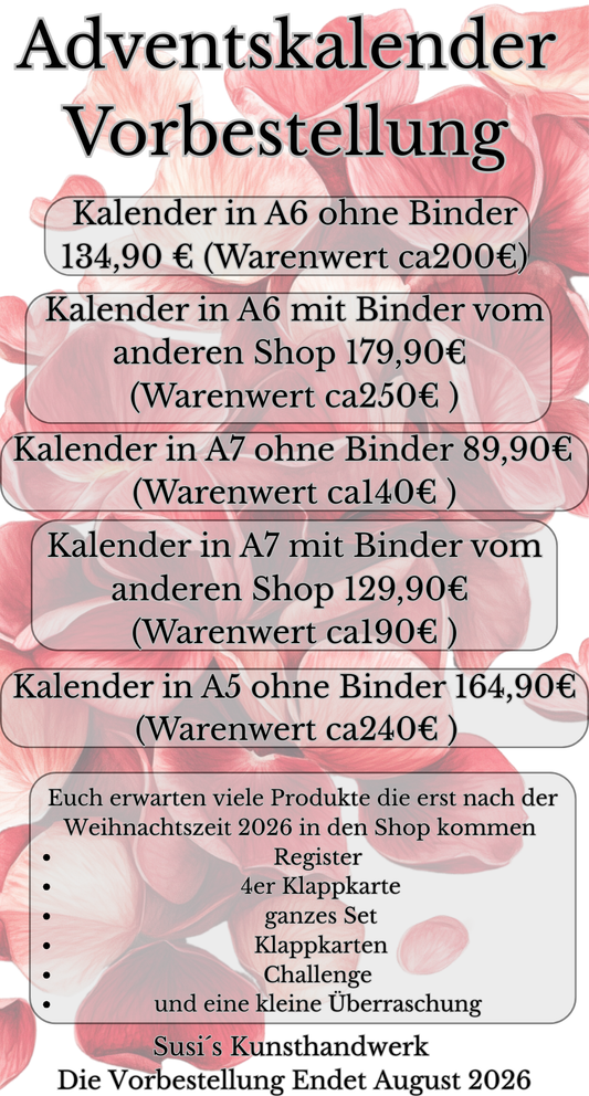 Adventskalender Vorbestellung